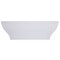 Alfi Brand 67" White Rectangular Acrylic Free Standing Soaking Bathtub AB8840 - alternate 9